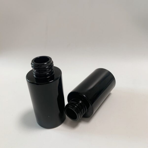 200ml 100ml 50ml violet  black glass bottle with pump sprayer dropper bottle for essential oil body lotion serum - 图片 3