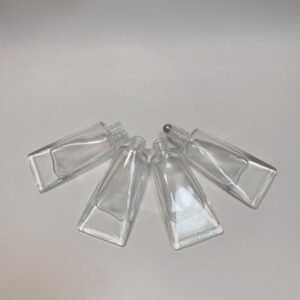 10ml Luxury Glass Perfume Spray Bottle glass tube with screw thread  with sprayer roller on ball