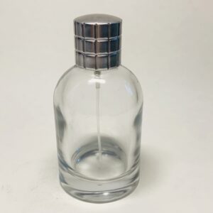Classic Round Glass Perfume Bottle With Pump Sprayer 50Ml