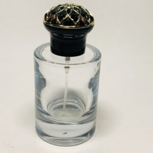 100ml Luxury Thick Base Cylinder Glass Perfume Bottle With Pump Sprayer