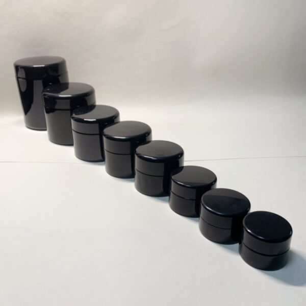 Ultraviolet Glass Black Cosmetic Jars 30ml 50ml Face Cream Jar - 图片 2