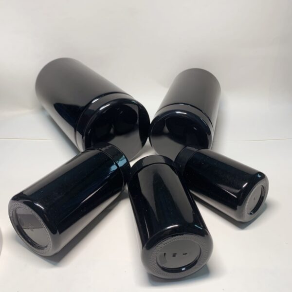 250 ml (8.3 fl oz) Tall Black Ultraviolet Refillable Empty Glass Screw Top Jar - 图片 3