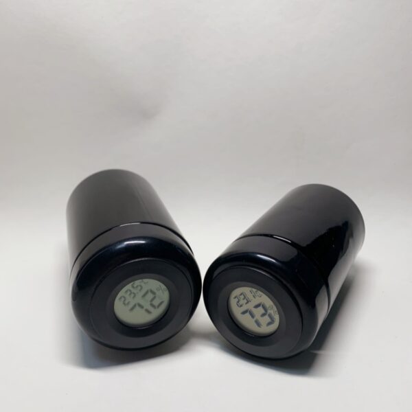 150 ml (5.3 fl oz) 200ml Tall Black Ultraviolet Refillable Empty Glass Screw Top Jar with thermometer - 图片 4