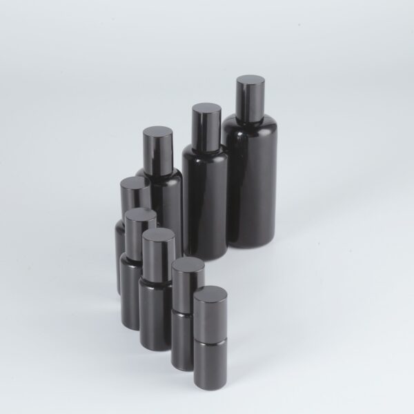 5ml 10ml 50ml violet glass bottle with pump sprayer dropper bottle for essential oil body lotion serum - 图片 2