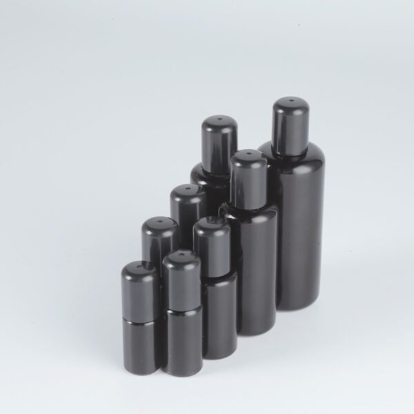 5ml 10ml 50ml violet glass bottle with pump sprayer dropper bottle for essential oil body lotion serum - 图片 3