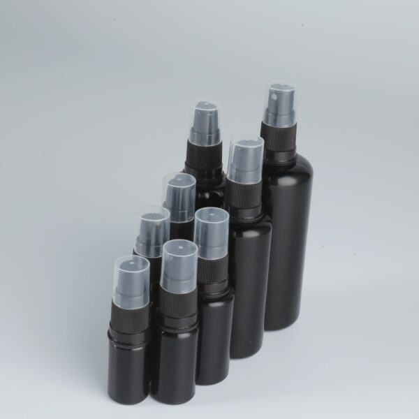 5ml 10ml 50ml violet glass bottle with pump sprayer dropper bottle for essential oil body lotion serum - 图片 4