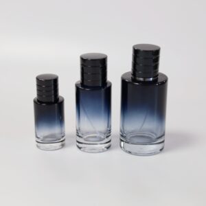 50ml Clear Round Shape Spray Glass Perfume Bottle Classic Cylinder Perfume Bottle